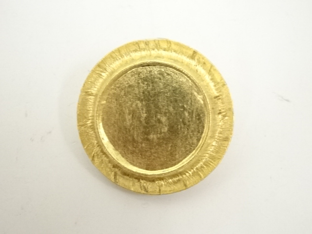 佐治光寿 中興名物 増鏡写茶入 共箱 仕覆(萌黄地石畳之金襴) 茶道具